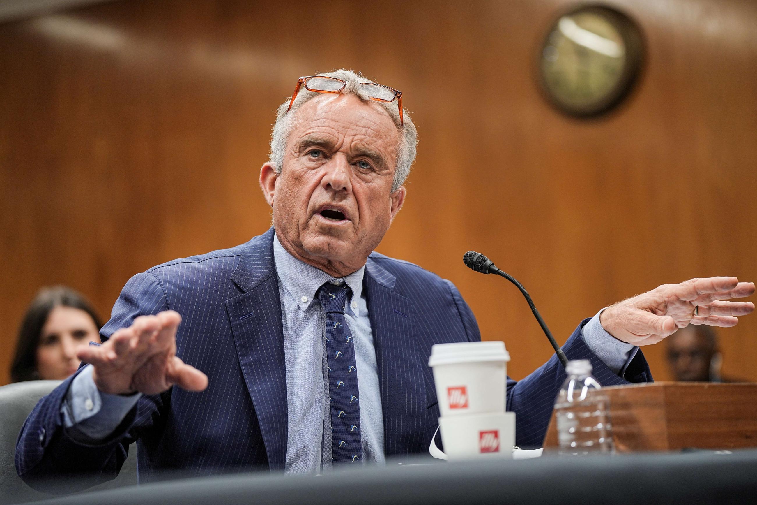 U.S. Health and Human Services Secretary Robert F. Kennedy Jr. testifies before the Senate Committee on Appropriations, on Capitol Hill, in Washington, DC, on May 20, 2025. 